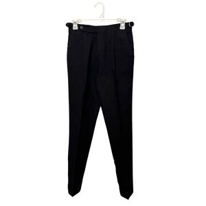 Suitsupply Brescia Pants Mens 26 Black Lanificio Rogna Wool Trousers Slacks 30"